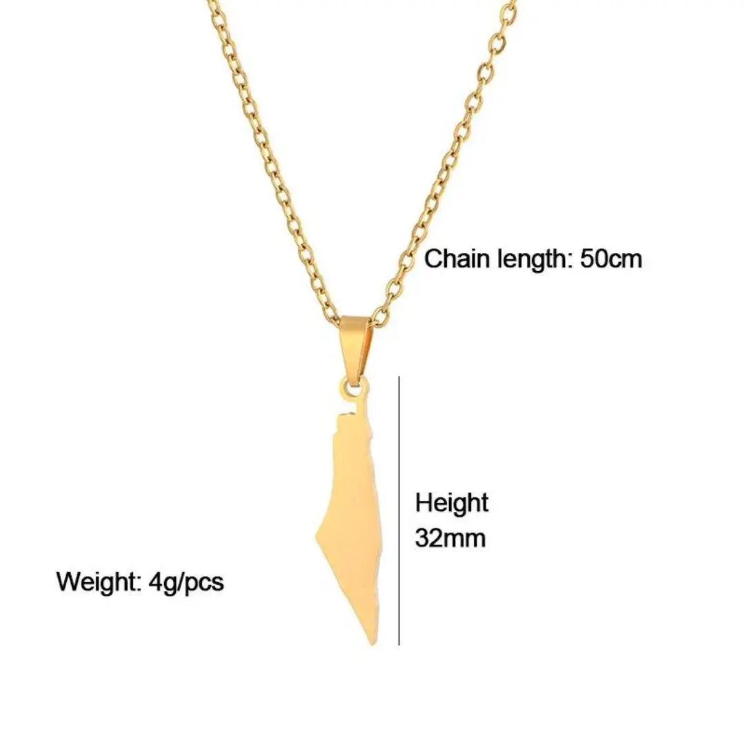 Heritage Palestine Necklace - Kufiya Corner #