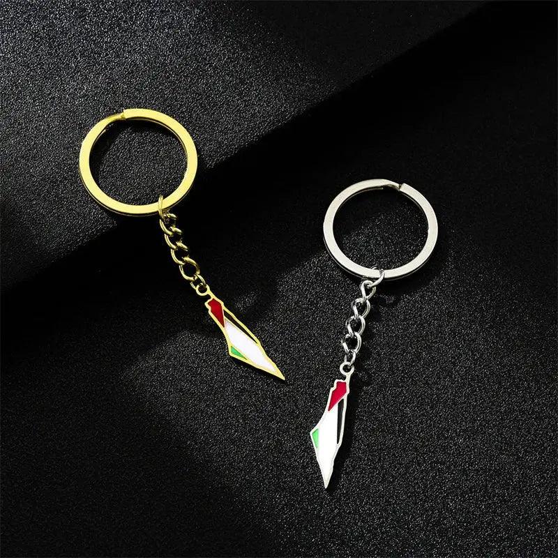 Palestine Keychain - Kufiya Corner #