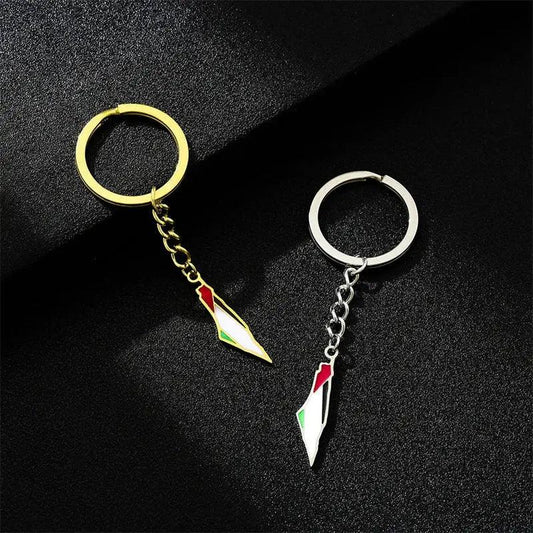Palestine Keychain - Kufiya Corner #