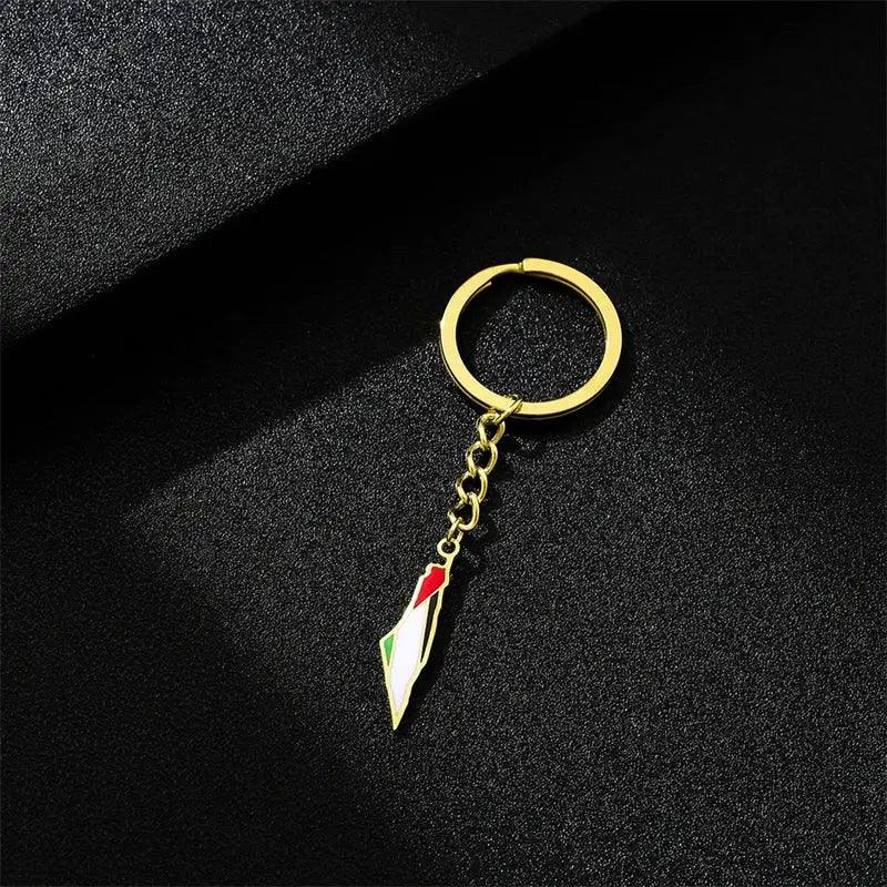 Palestine Keychain - Kufiya Corner #