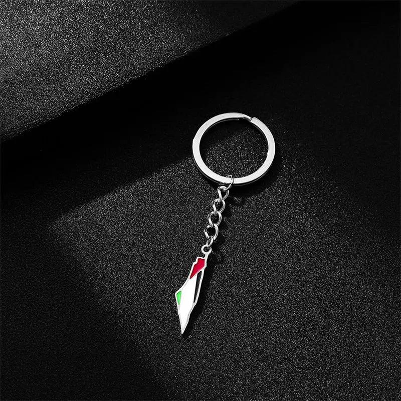 Palestine Keychain - Kufiya Corner #