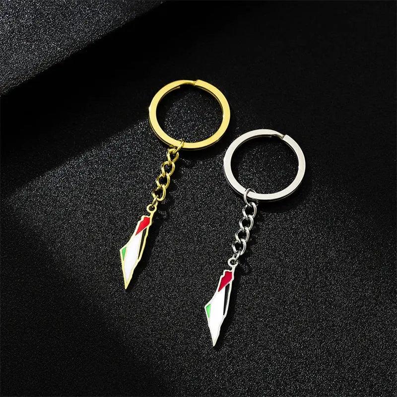 Palestine Keychain - Kufiya Corner #