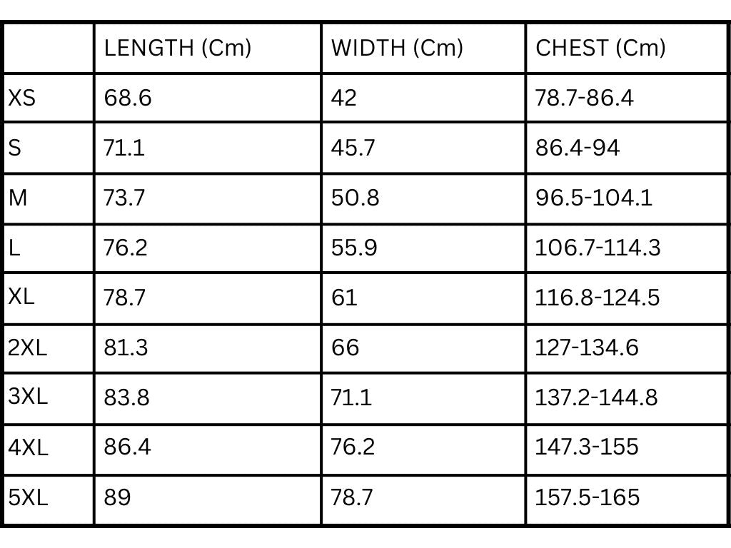 Size Guide – Kufiya Corner