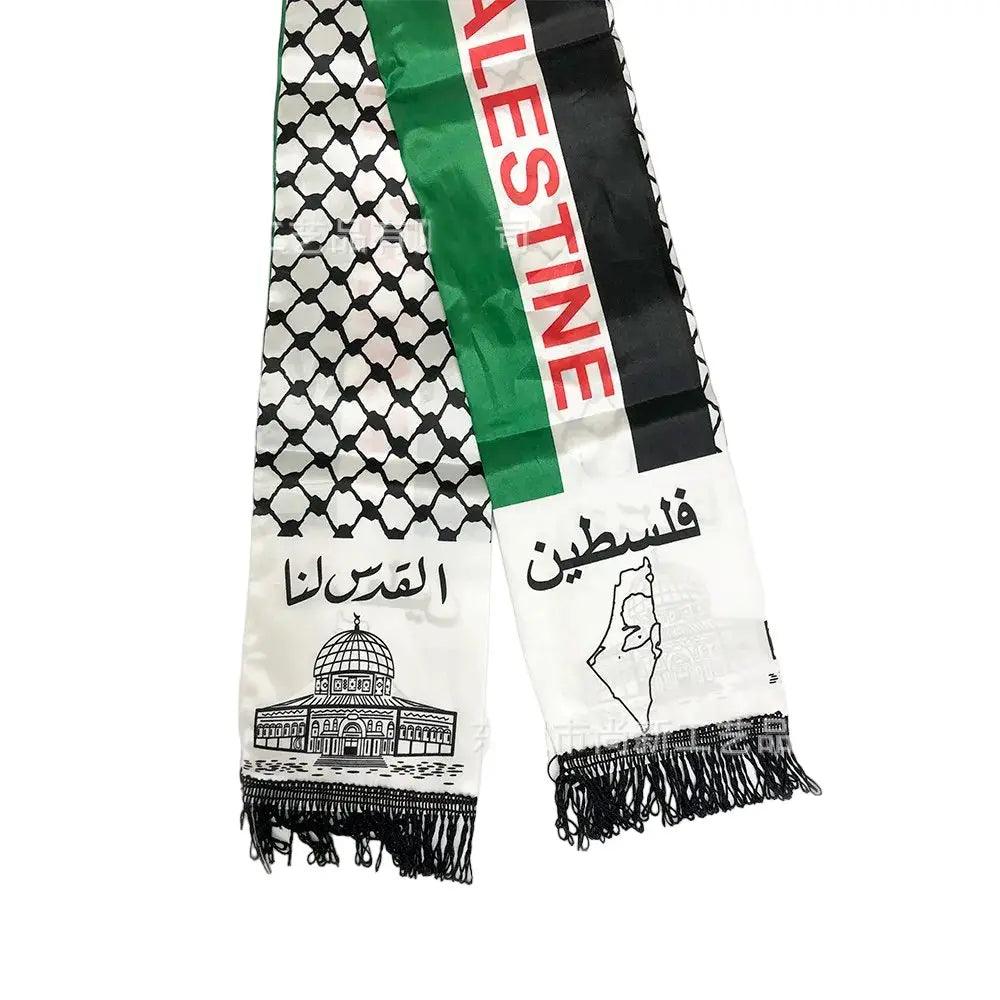 Solidarity Palestine Scarf - Kufiya Corner # 