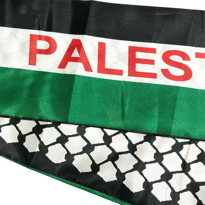 Solidarity Palestine Scarf - Kufiya Corner # 